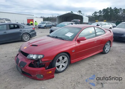 2006 Pontiac Gto z USA, uszkodzony, nr VIN 6G2VX12U66L560580